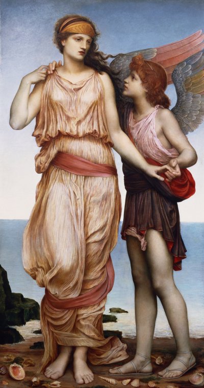 Venus and Cupid by Evelyn De Morgan
